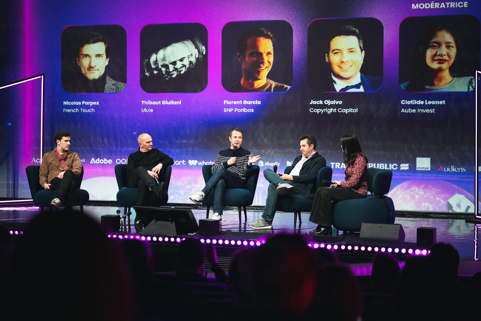 Master Stage panel with the sponsor lineup